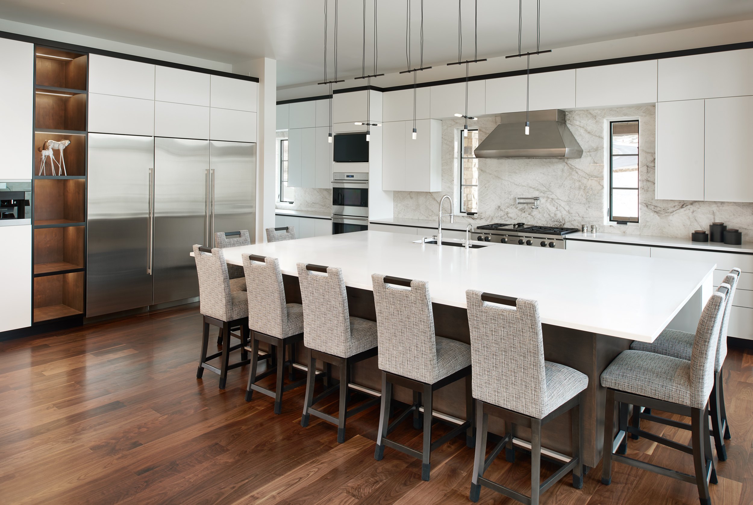 Custom TruFrame® kitchen with a large island and seating