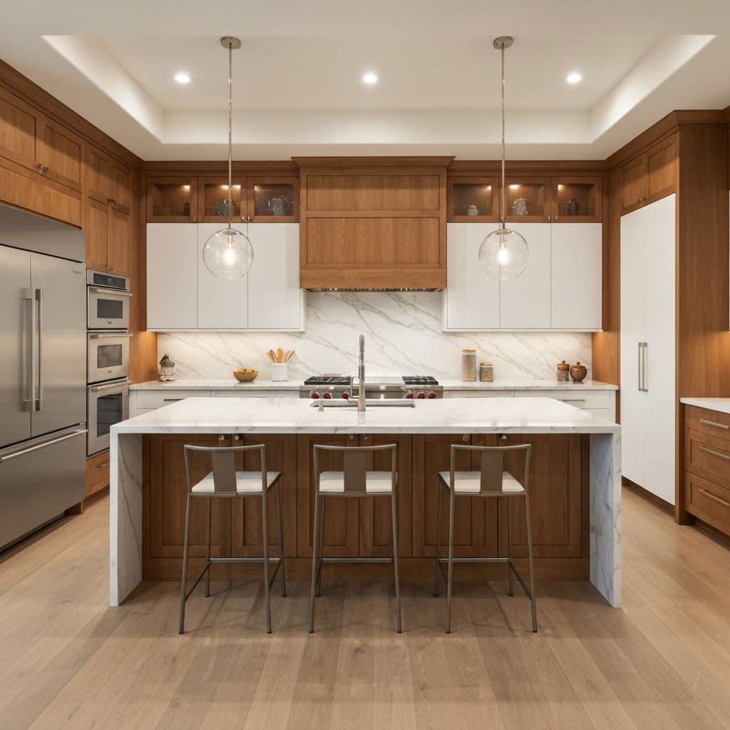 Premium kitchen with custom cabinetry